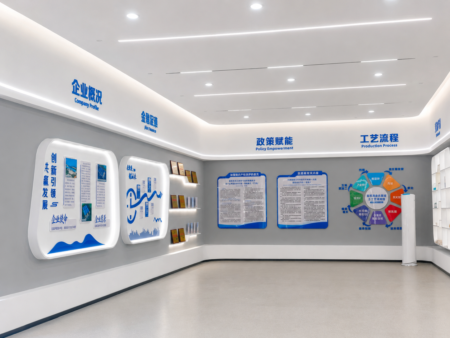 邓州合信广告-企业文化墙设计施工案例